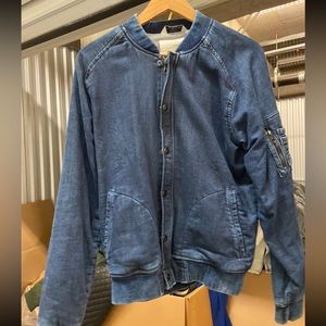 Zara denim bomber